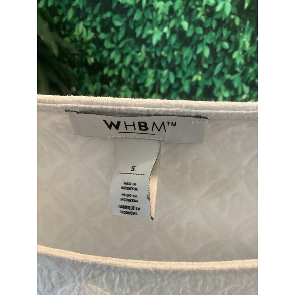 White House Black Market Sleeveless Textured White Top – Size Small - Picture 5 of 6